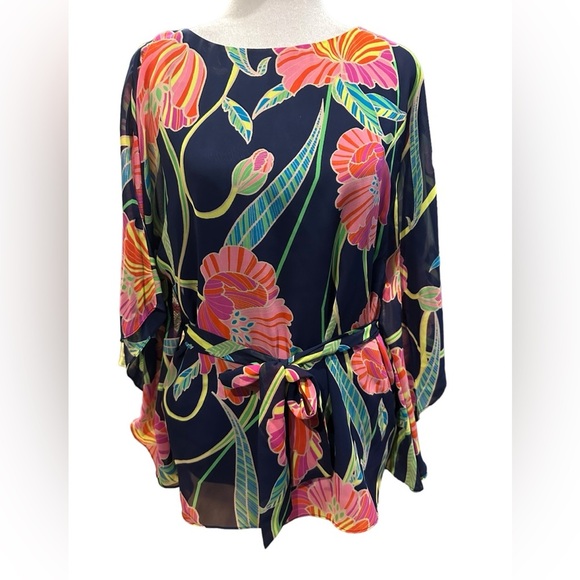 Trina Turk floral eye opener top size XS - Picture 2 of 14